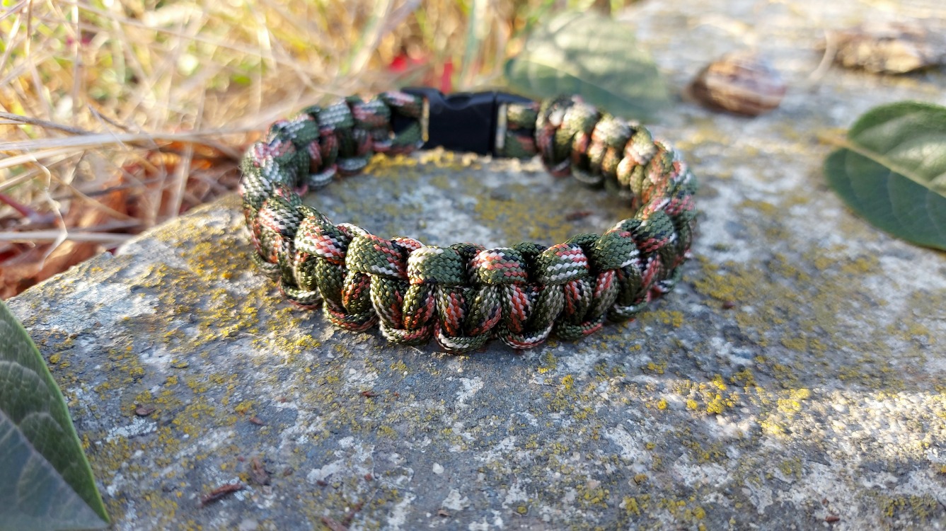 Askeri Kamuflaj 2 Paracord Bileklik
