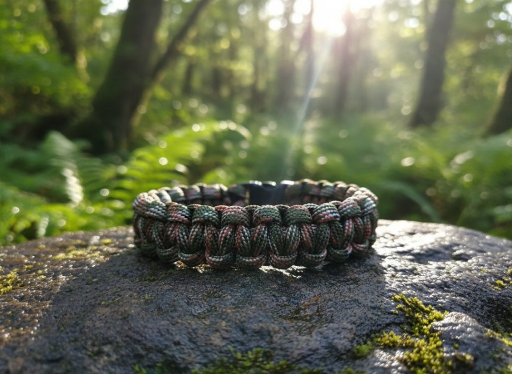 Askeri Kamuflaj 2 Paracord Bileklik