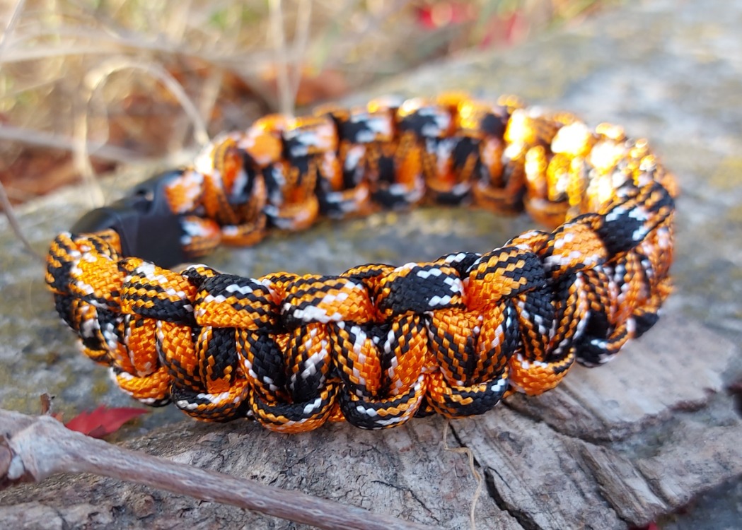 Turuncu Kırçıllı Paracord Bileklik