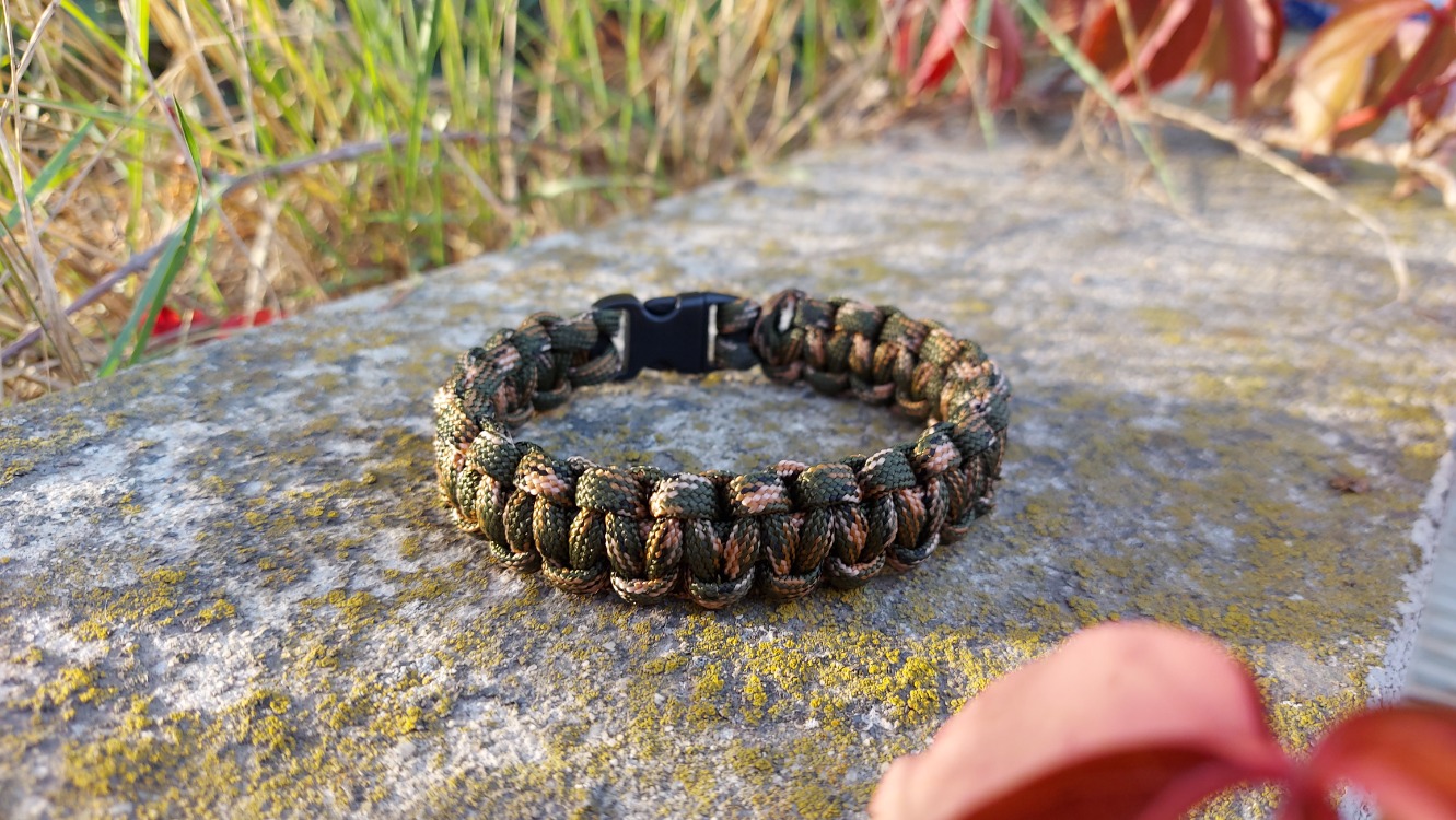 Askeri Kamuflaj Paracord Bileklik