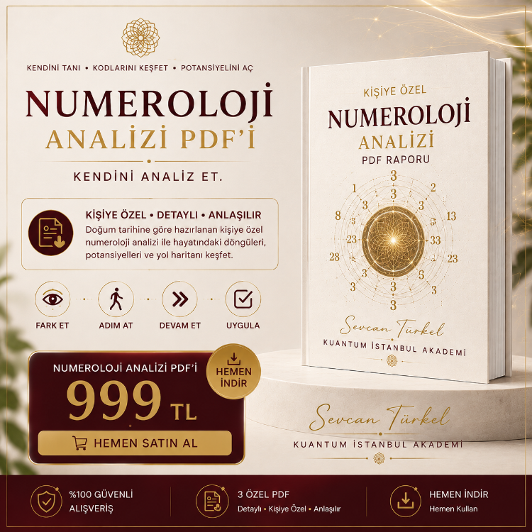 Kişiye Özel Numeroloji Analizi PDF | Sayısal Kodlarını Keşfet