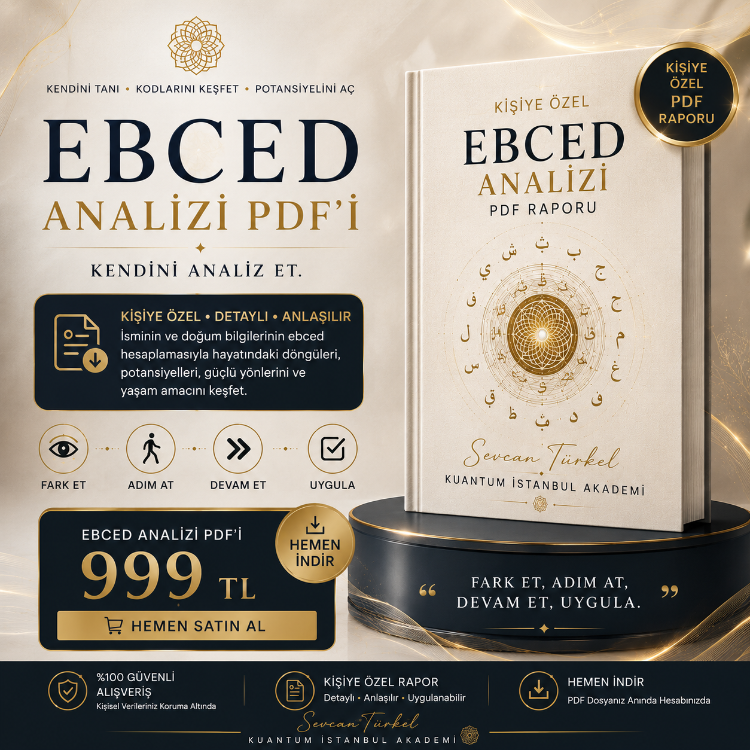 Kişiye Özel Ebced Analizi PDF | İsminin Sayısal Değerlerini Keşfet
