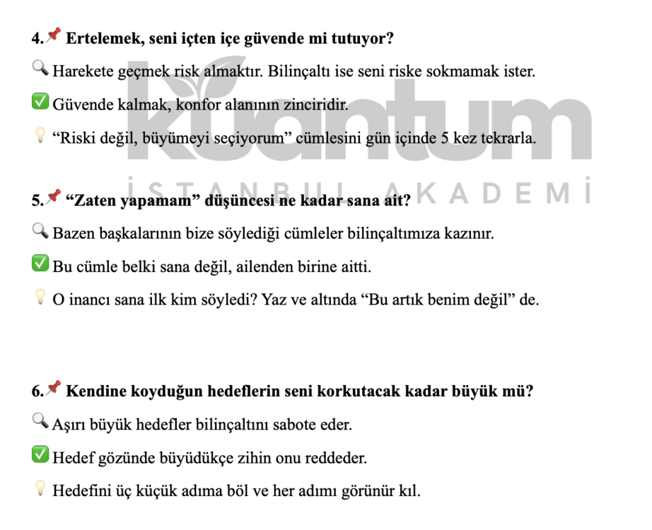 NEDEN HER ŞEYİ ERTELİYORUM?