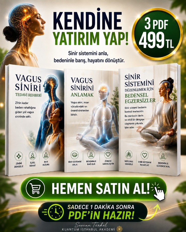 Vagus Siniri & Sinir Sistemi Denge Seti | 3 PDF Dijital Rehber
