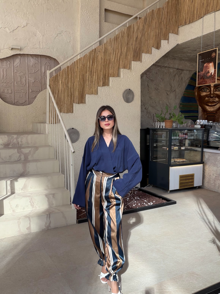 Şifon Loft kumaş saten pantolon