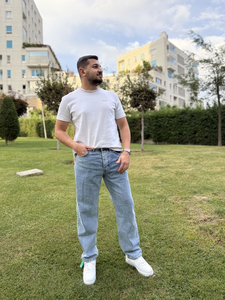 Premium Kot Mavi Baggy Pantolon