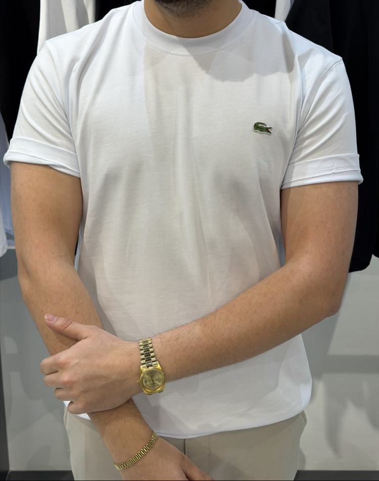 LACOSTE Tshirt Beyaz