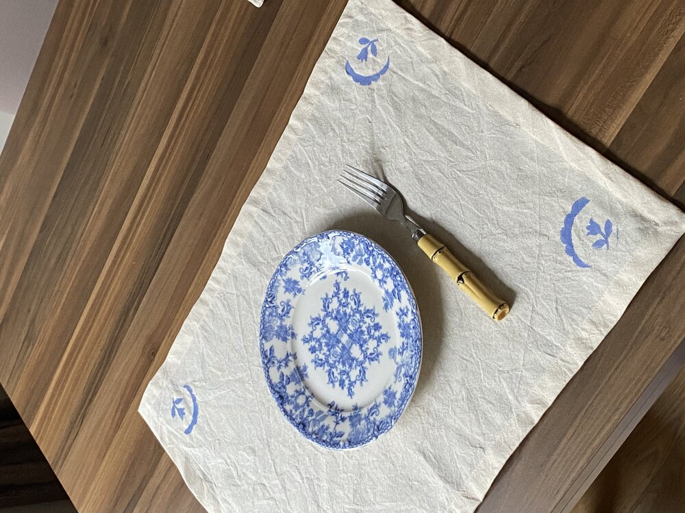 amerikan servis //çiçek baskılı