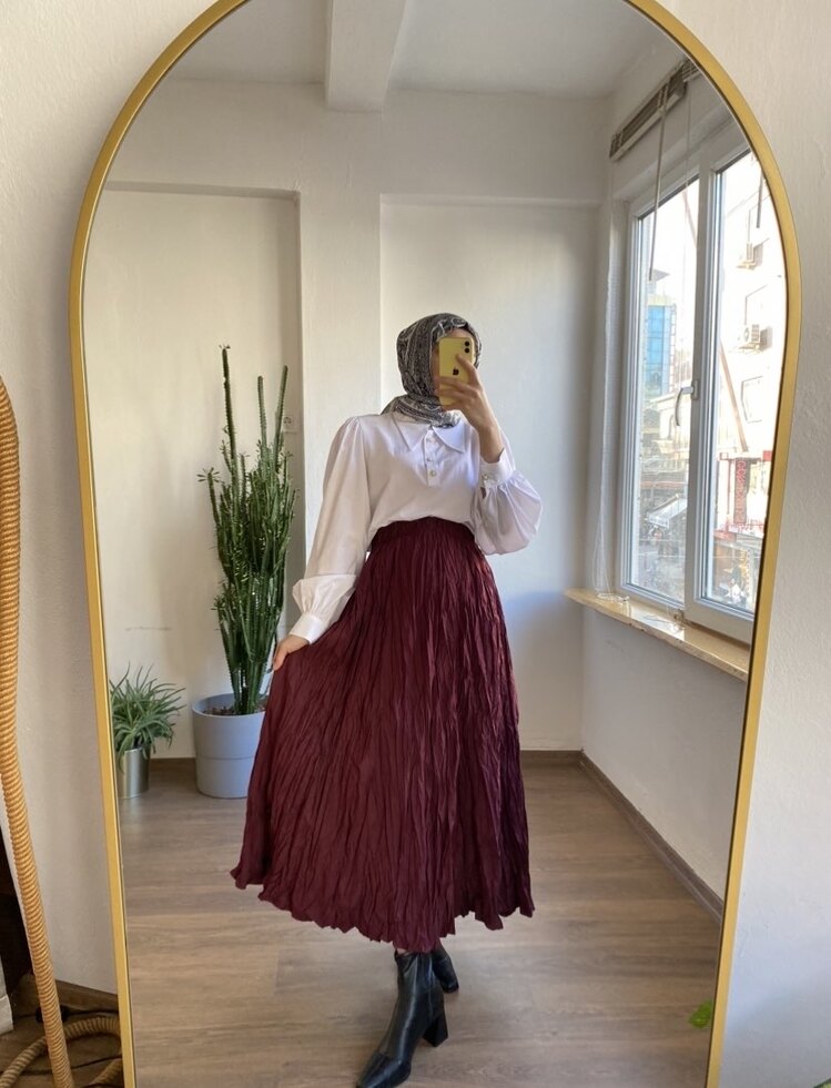 Bordo Kraş etek