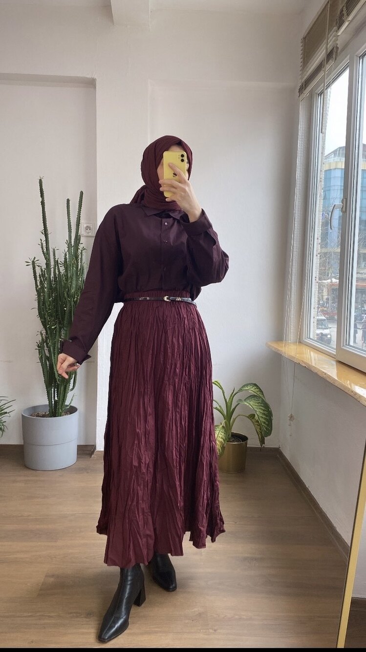 Bordo Kraş etek