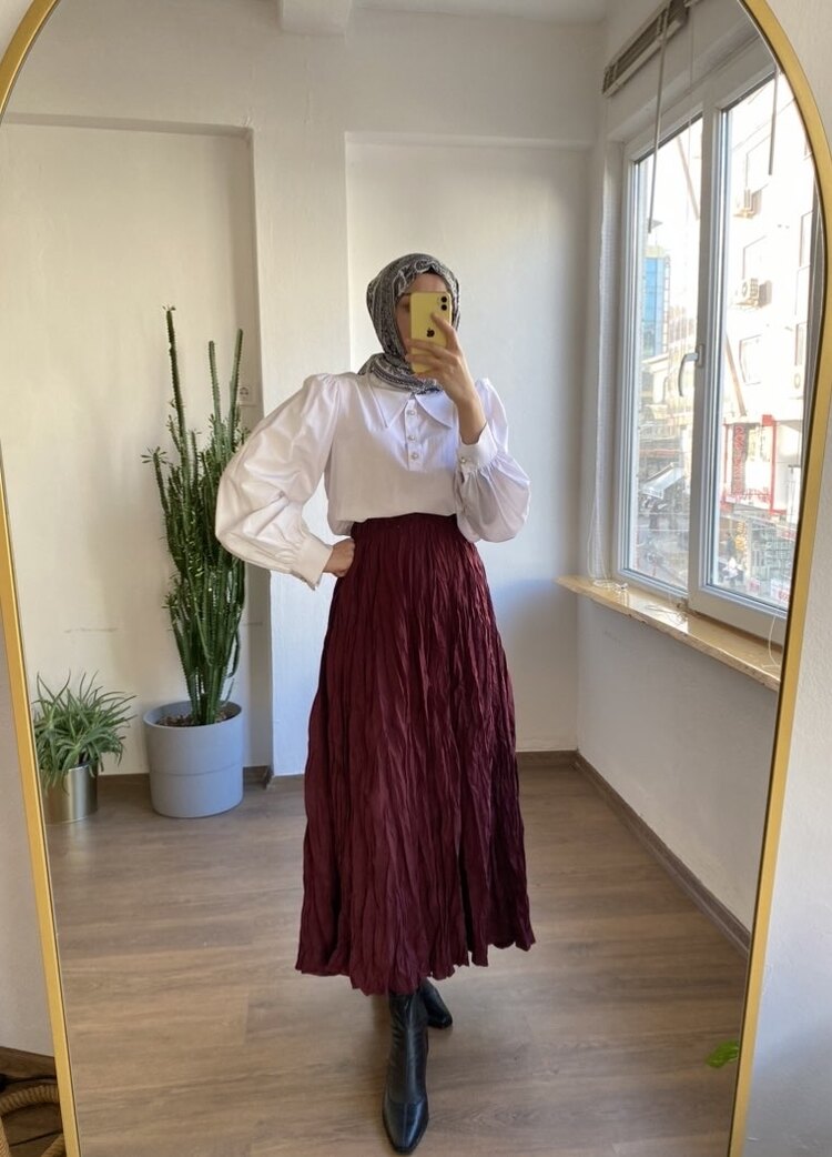 Bordo Kraş etek