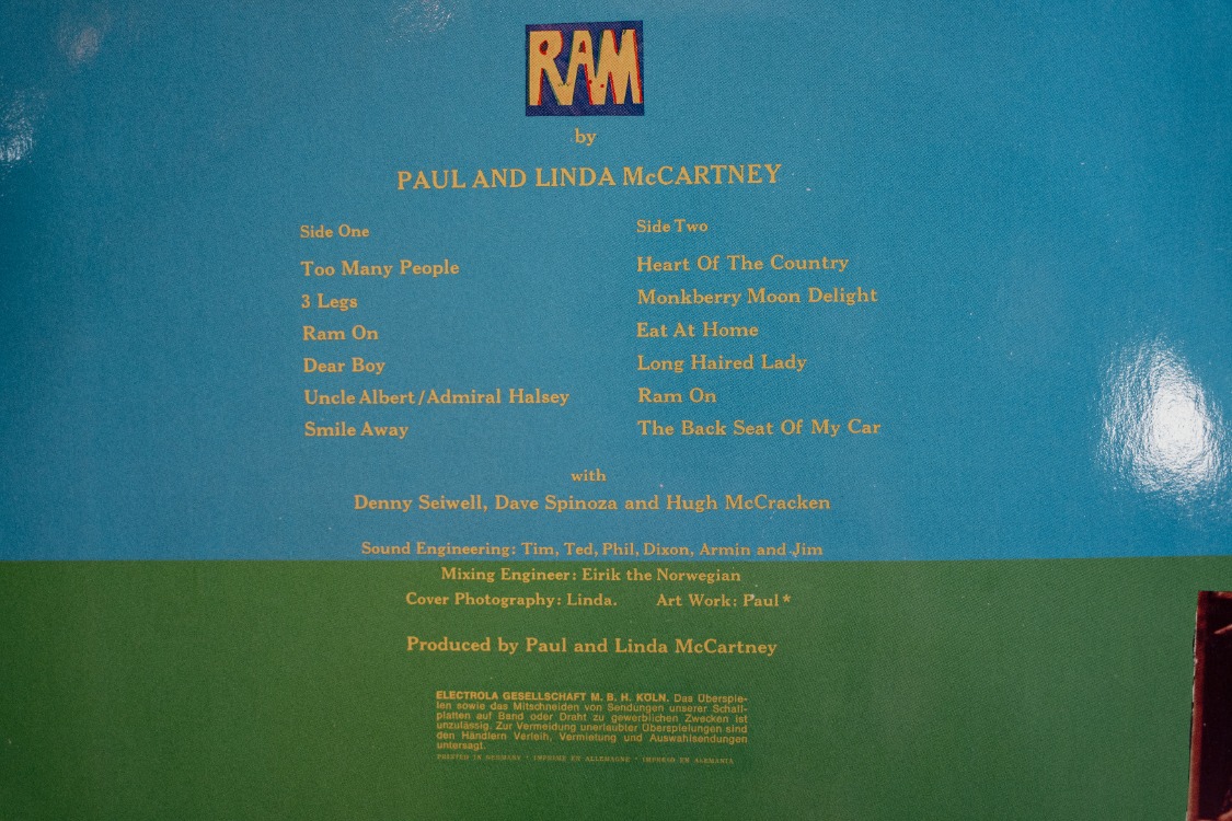 Paul ve Linda McCartney - RAM (Plak)