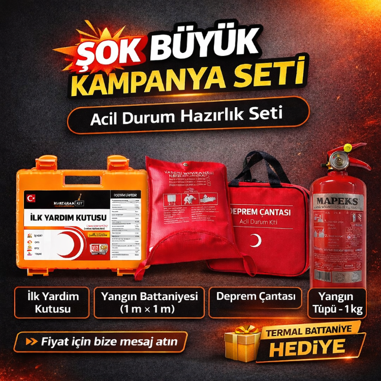 Acil Durum Hazırlık Seti (KAMPANYA SETİ)
