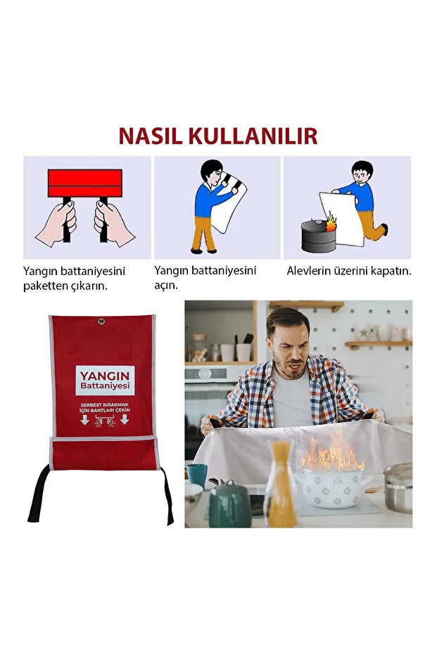 Yangın Battaniyesi 100x100cm