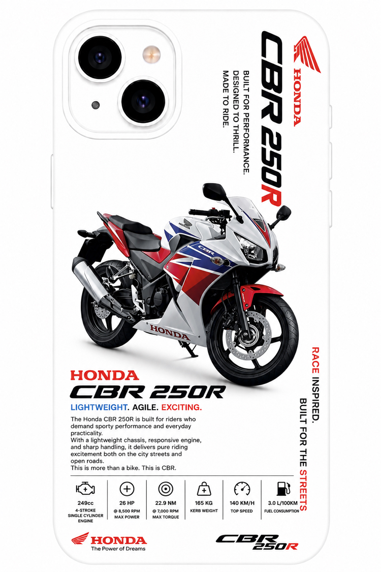 IPhone | HONDA CBR 250R Özel Tasarımlı | Lansman Slikonlu Kılıf
