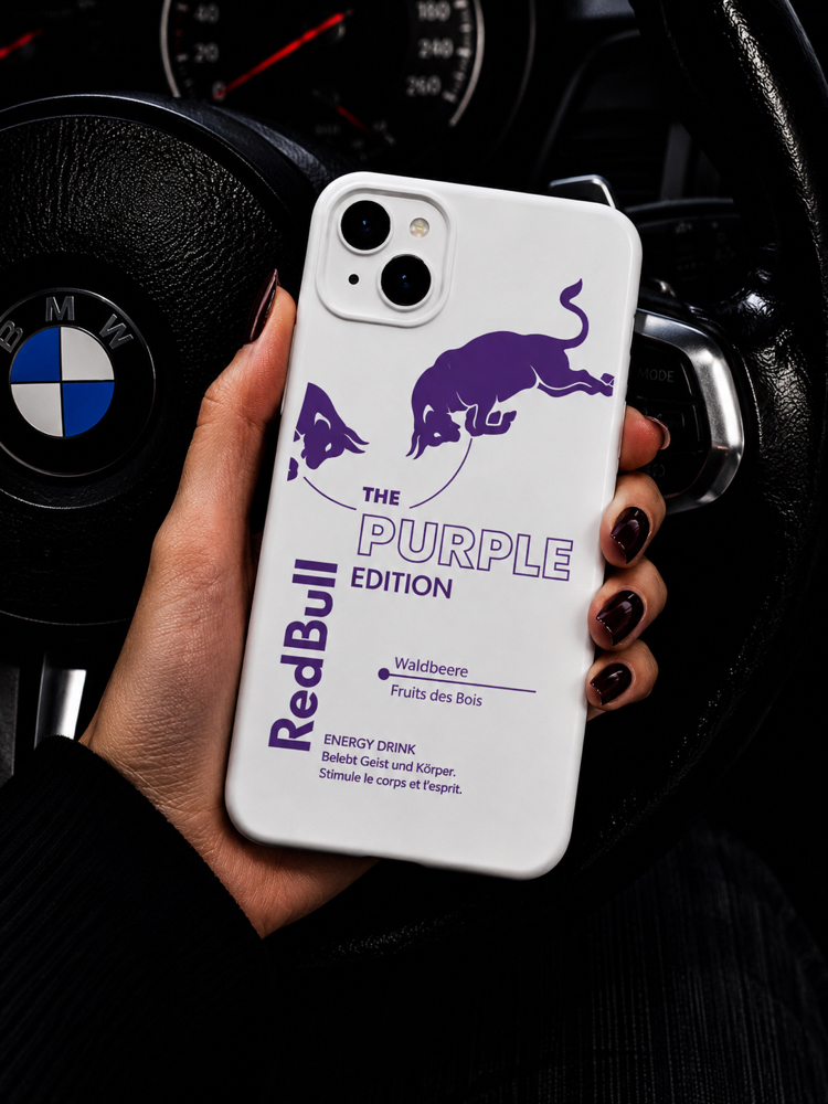 IPhone | REDBULL MOR Özel Tasarımlı | Lansman Slikonlu Kılıf 
