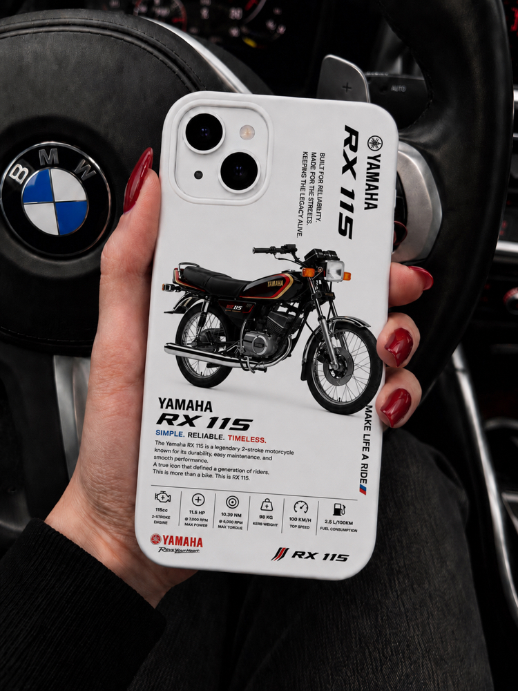 IPhone | YAMAHA RX 115 Özel Tasarımlı | Lansman Slikonlu Kılıf