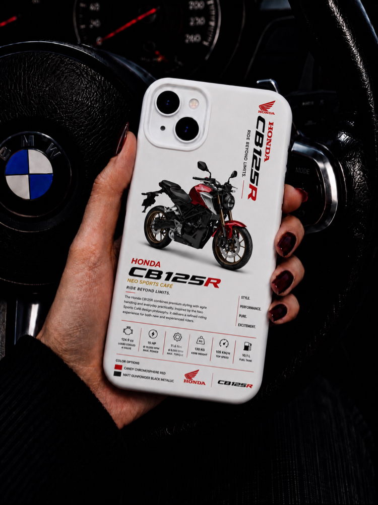 IPhone | HONDA CB125R Özel Tasarımlı | Lansman Slikonlu Kılıf