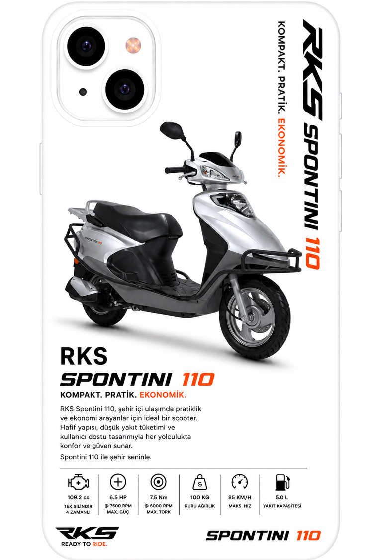 IPhone | RKS SPONTİNİ Özel Tasarımlı | Lansman Slikonlu Kılıf