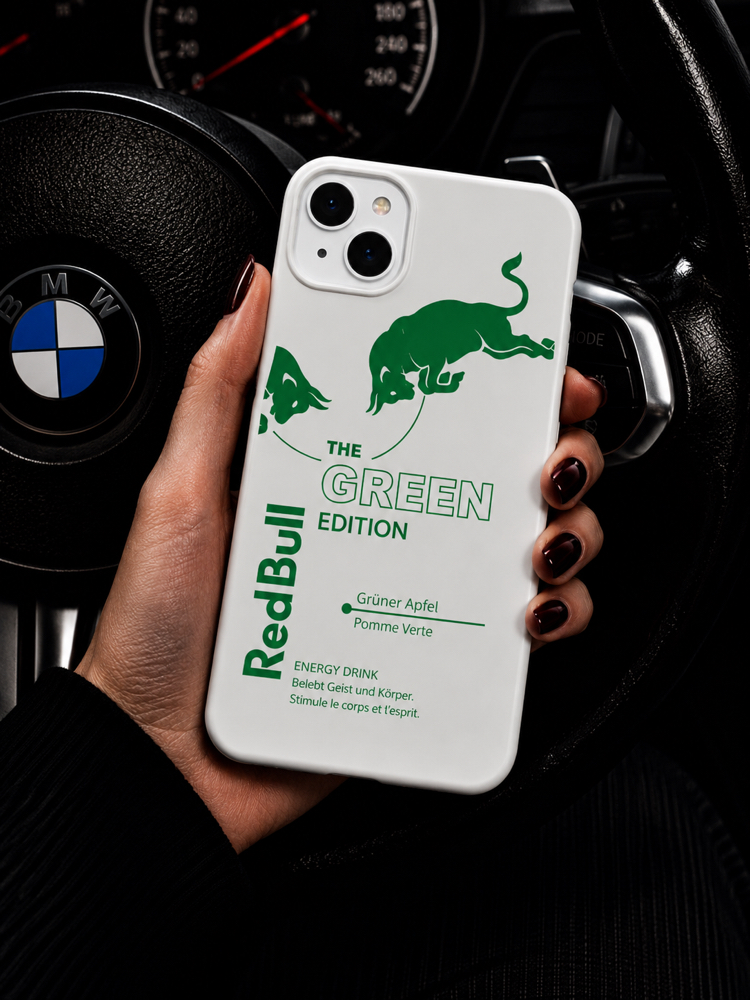 IPhone | REDBULL YEŞİL Özel Tasarımlı | Lansman Slikonlu Kılıf 