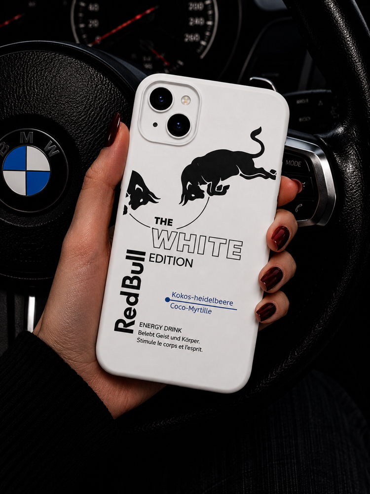 IPhone | REDBULL SİYAH Özel Tasarımlı | Lansman Slikonlu Kılıf 