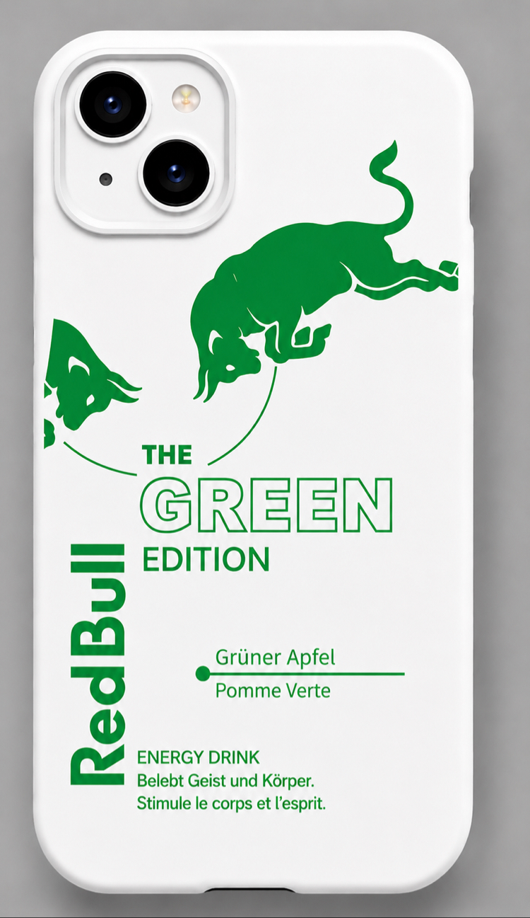 IPhone | REDBULL YEŞİL Özel Tasarımlı | Lansman Slikonlu Kılıf 