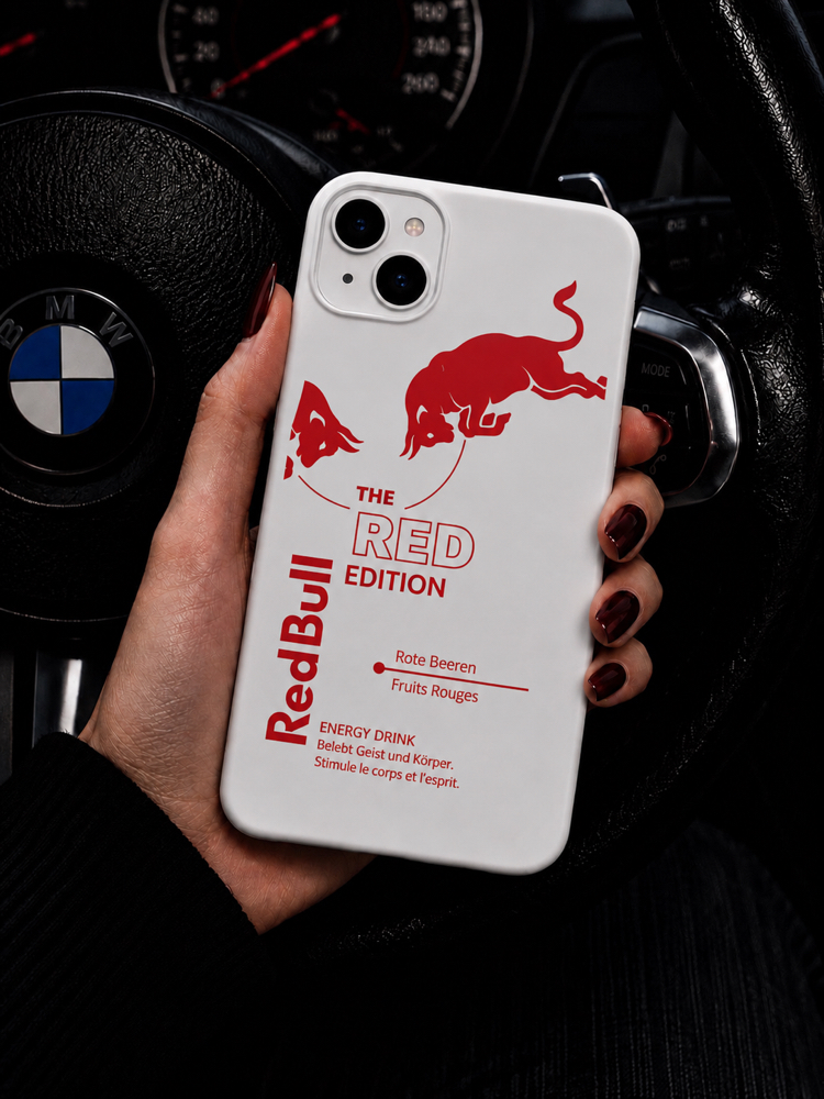 IPhone | REDBULL KIRMIZI Özel Tasarımlı | Lansman Slikonlu Kılıf 