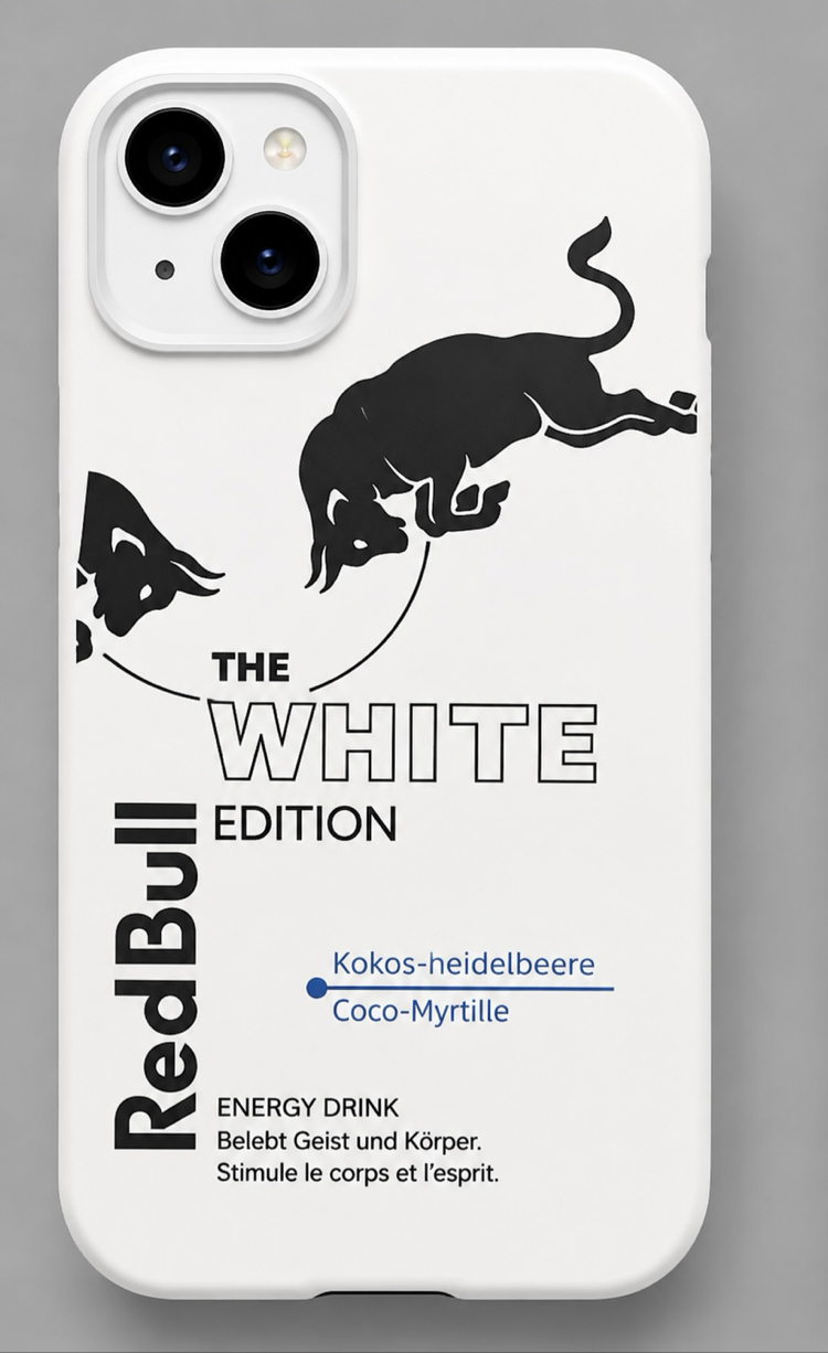 IPhone | REDBULL SİYAH Özel Tasarımlı | Lansman Slikonlu Kılıf 