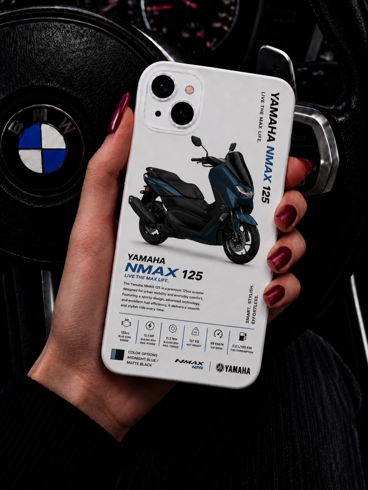 IPhone | YAMAHA NMAX 125 Özel Tasarımlı | Lansman Slikonlu Kılıf 