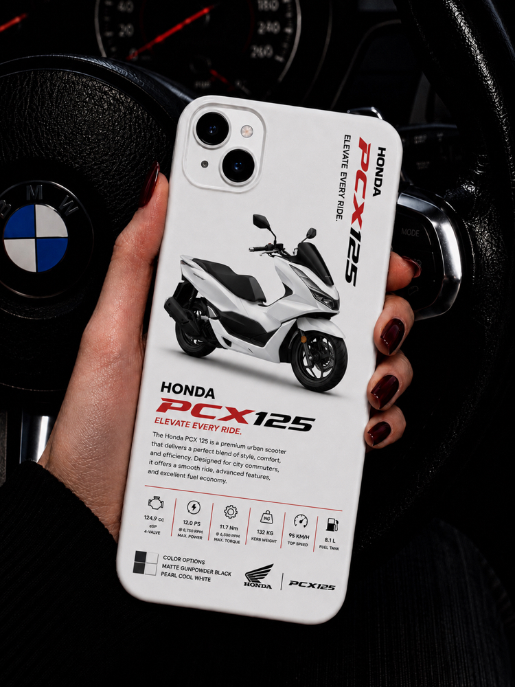 IPhone | HONDA PCX 125 Özel Tasarımlı | Lansman Slikonlu Kılıf 