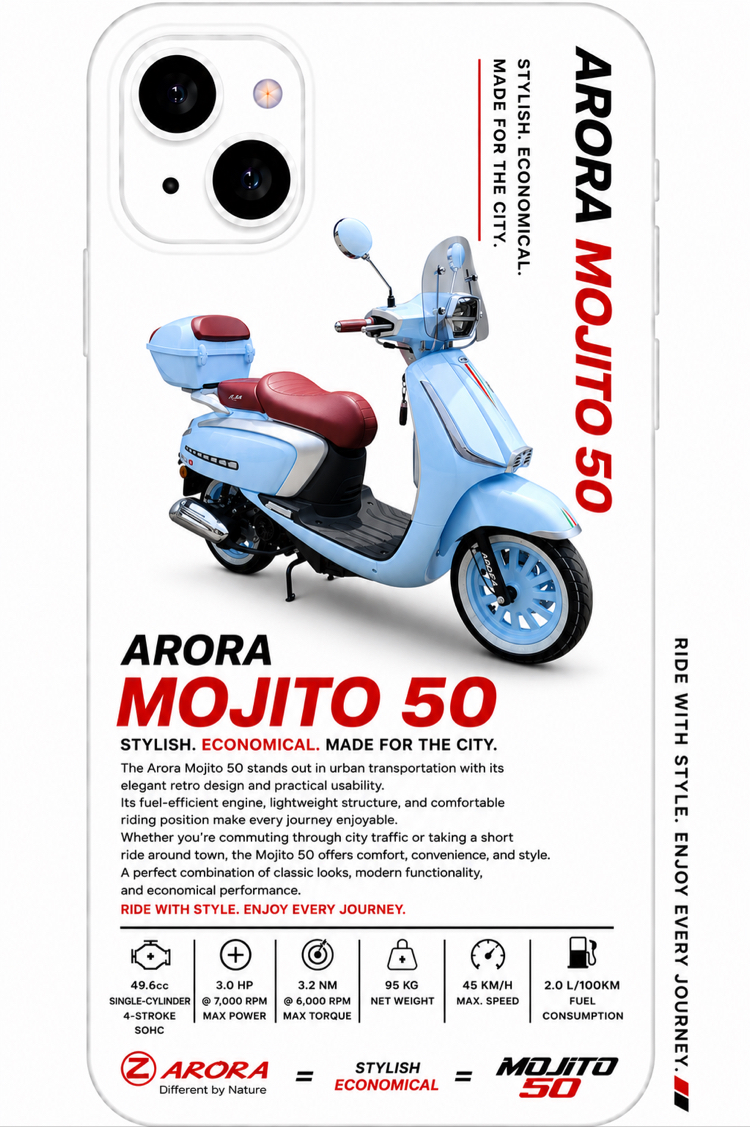 IPhone | ARORA MOJİTO 50 Özel Tasarımlı | Lansman Slikonlu Kılıf 