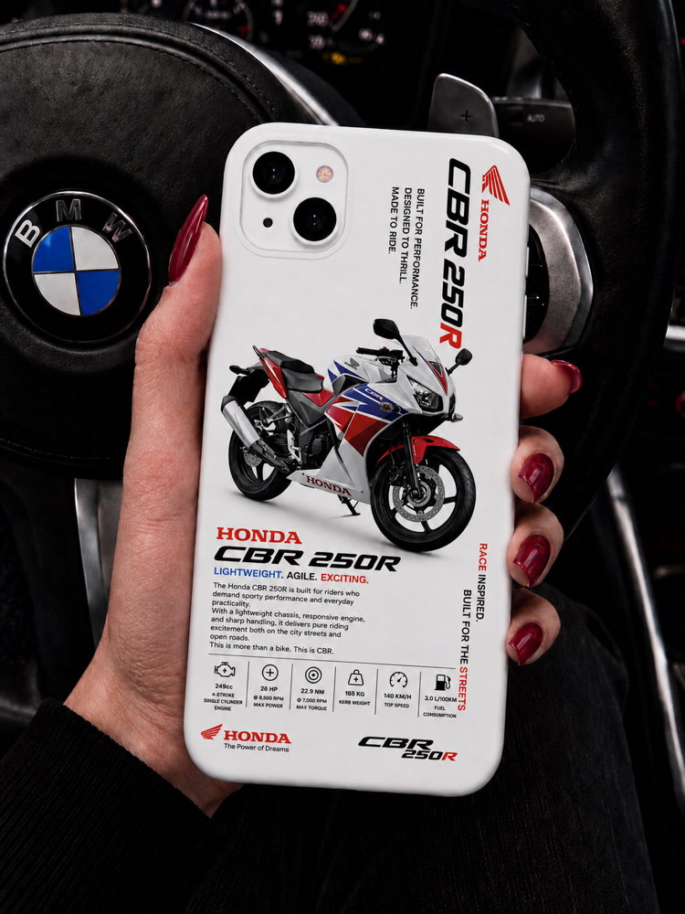 IPhone | HONDA CBR 250R Özel Tasarımlı | Lansman Slikonlu Kılıf