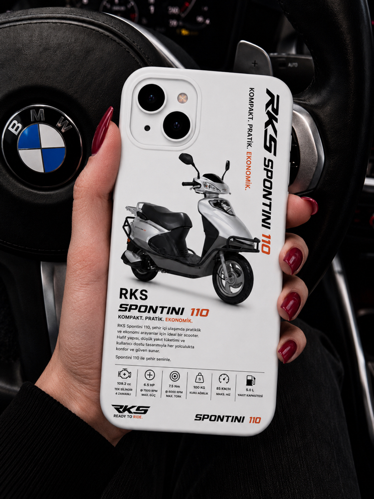 IPhone | RKS SPONTİNİ Özel Tasarımlı | Lansman Slikonlu Kılıf