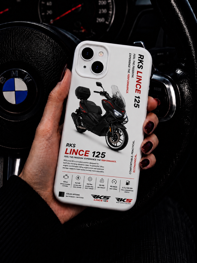 IPhone | RKS LINCE 125 Özel Tasarımlı | Lansman Slikonlu Kılıf 