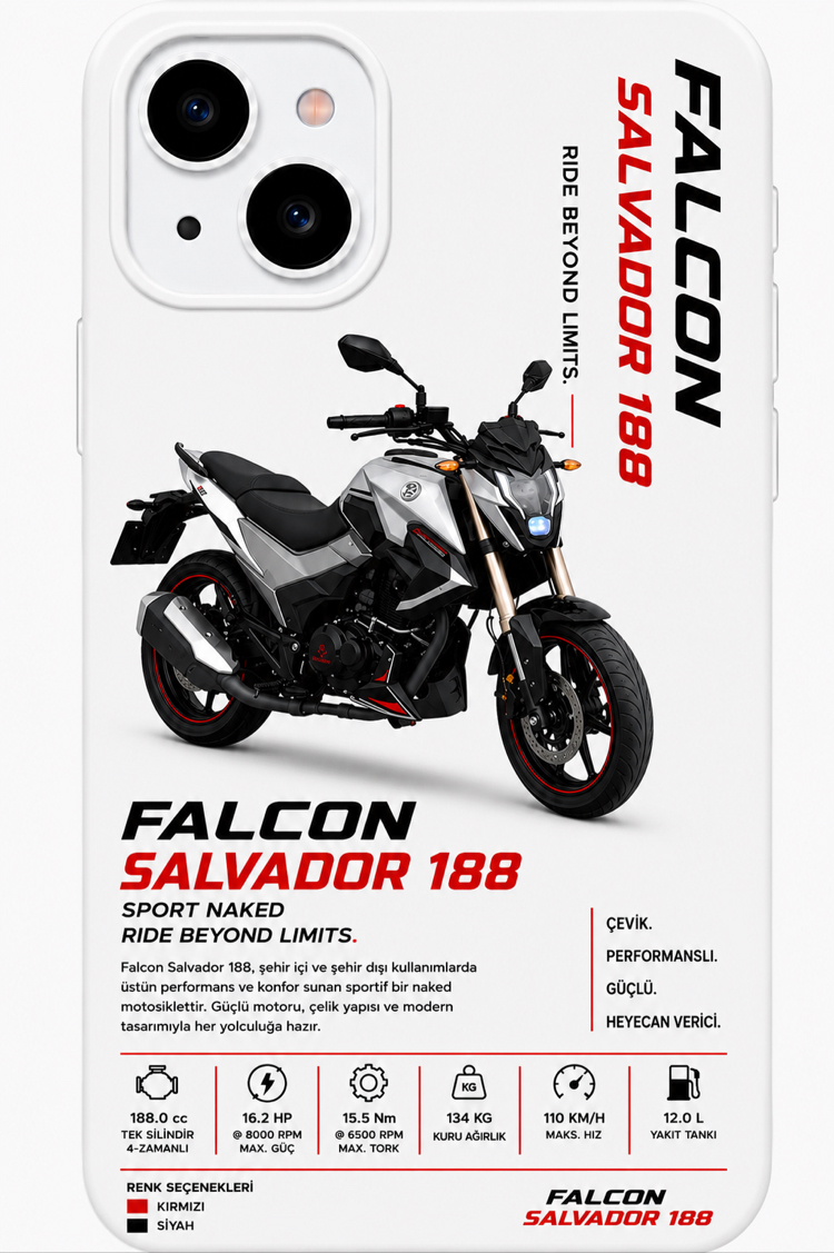 IPhone | FALCON SALVADOR Özel Tasarımlı | Lansman Slikonlu Kılıf