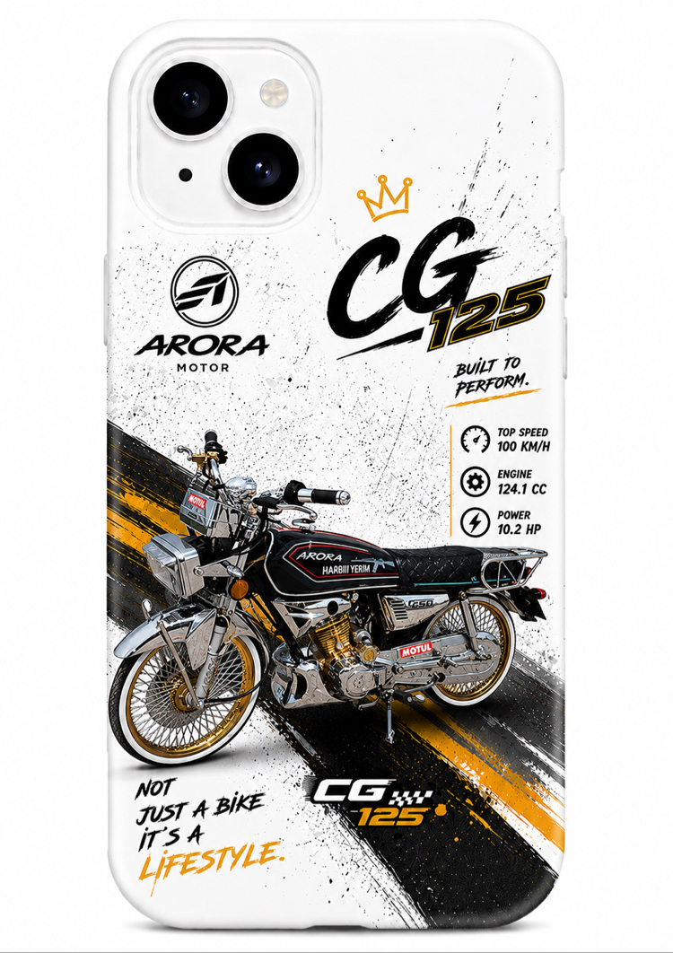IPhone | ARORA CG 125 Özel Tasarımlı | Lansman Slikonlu Kılıf 