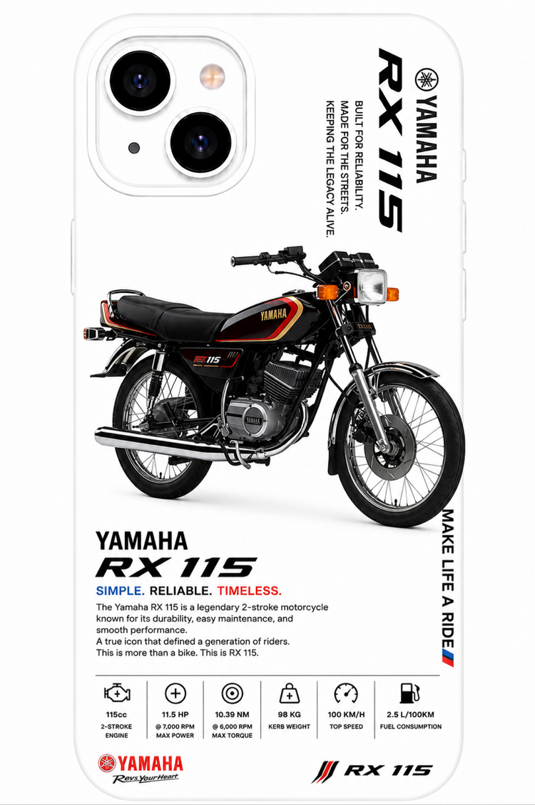 IPhone | YAMAHA RX 115 Özel Tasarımlı | Lansman Slikonlu Kılıf