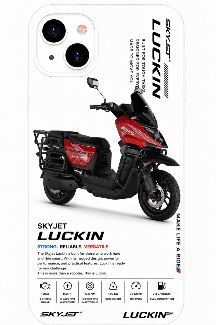 IPhone | SKAYJET LUCKİN Özel Tasarımlı | Lansman Slikonlu Kılıf