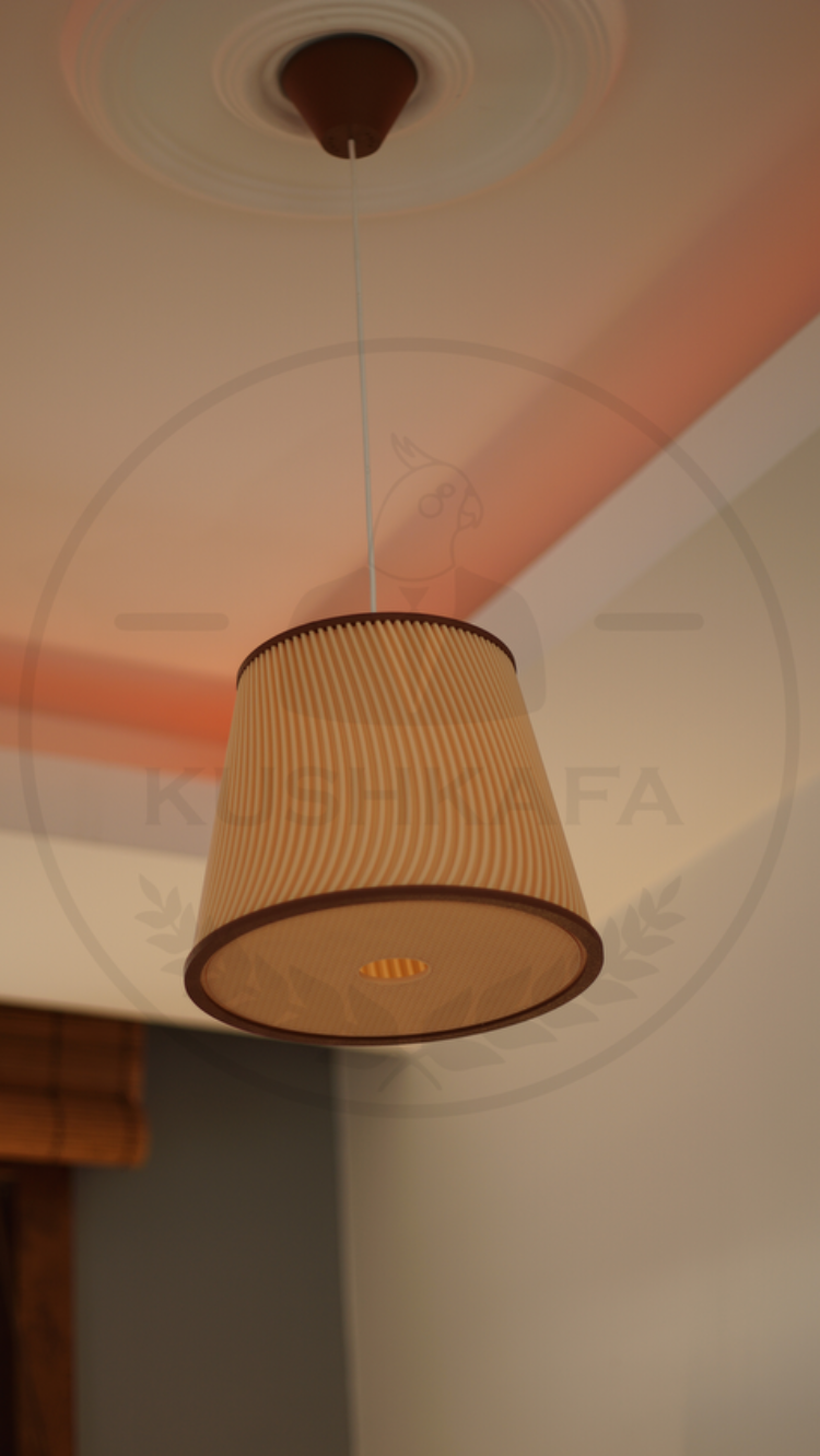 KushKafa Modern Avize Waves Nude – Özel Tasarım Premium Aydınlatma