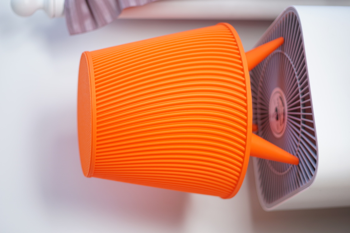 KushKafa Waves Orange Yer Lambası - Maksimalist Dekoratif Aydınlatma