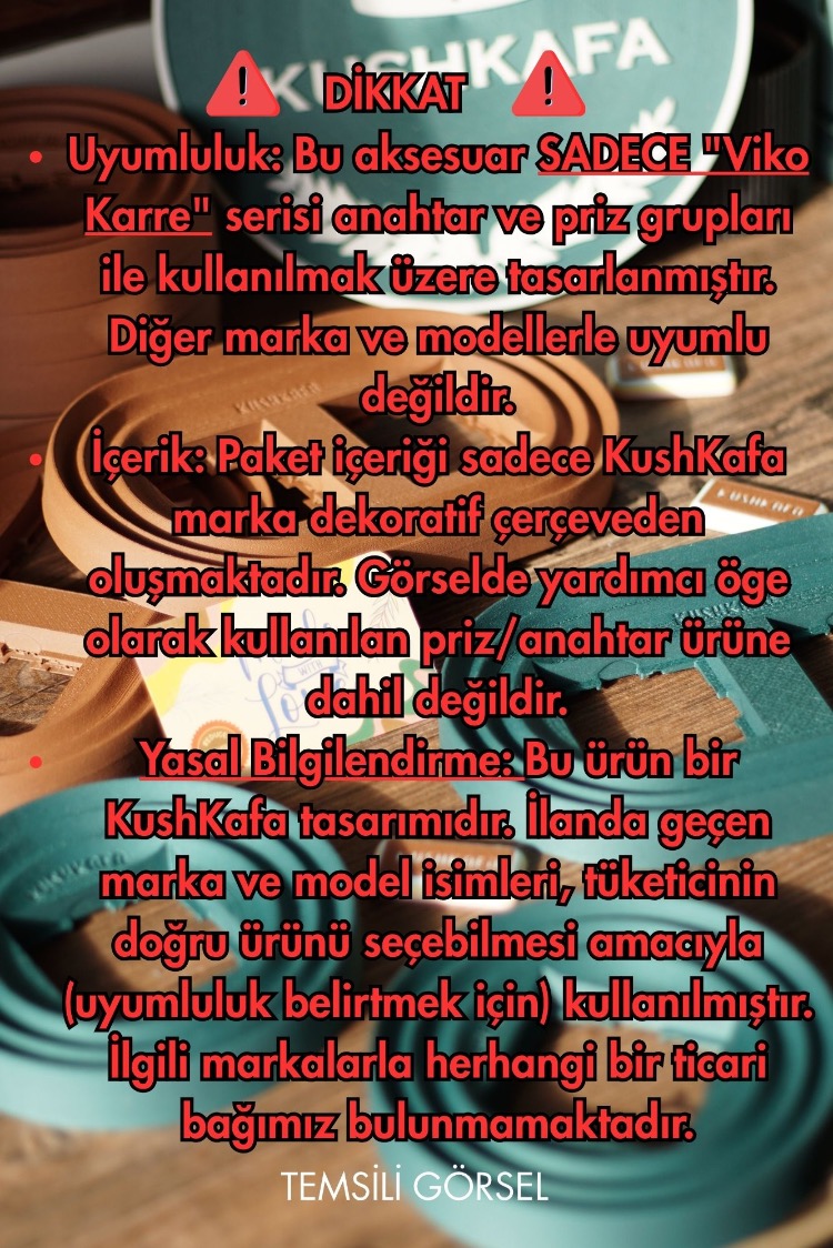 KushKafa Dekoratif Priz & Anahtar Çerçevesi –  Duvar Aksesuarı - Single Green