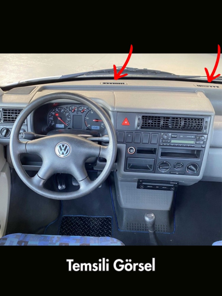 KushKafa Vw Transporter T4 Ön Cam Buğu Izgarası Sağ Sol Takım Kalorifer Menfezi ( 701819071 /