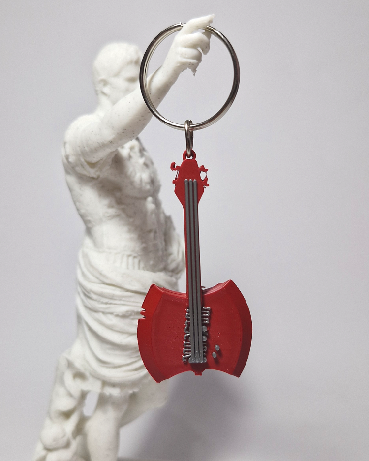 Marceline's Axe Bass Guitar Keychain