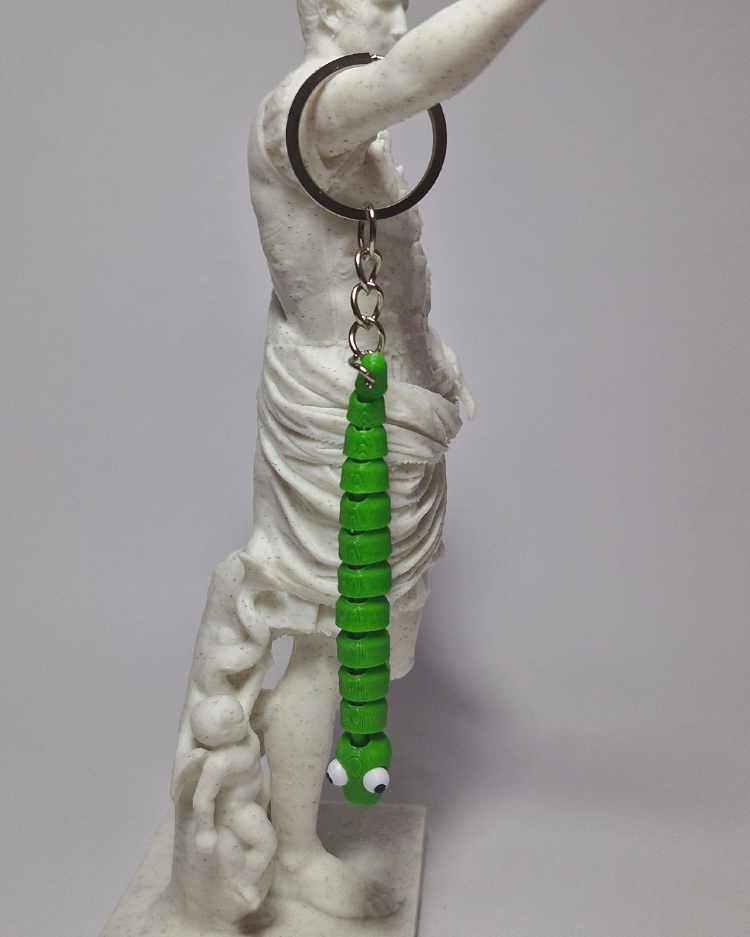 Wriggling Snake Keychain