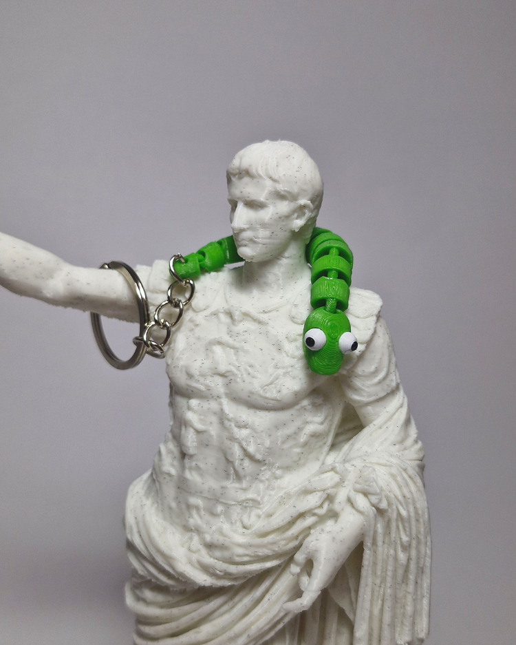 Wriggling Snake Keychain