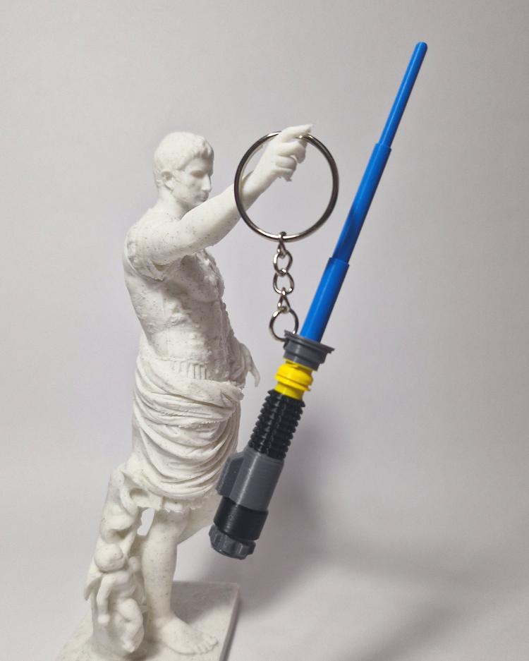 Blue Lightsaber Keychain
