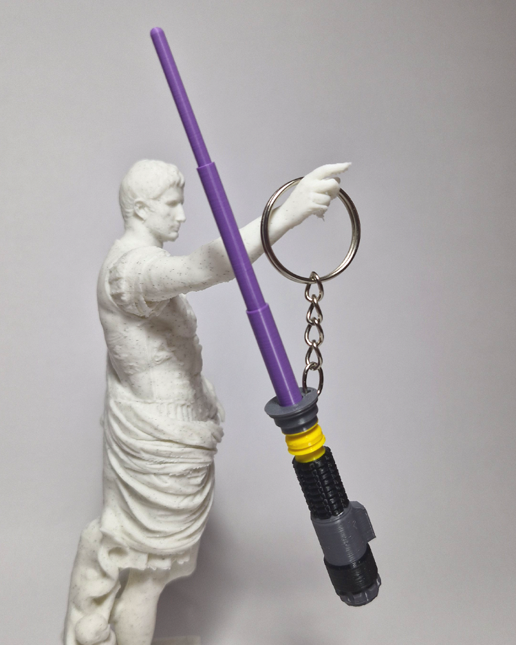 Purple Lightsaber Keychain