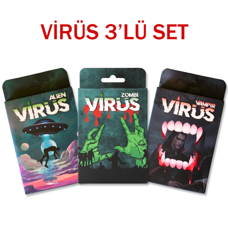Virüs Kart Oyunu 3'lü Ekonomik Set