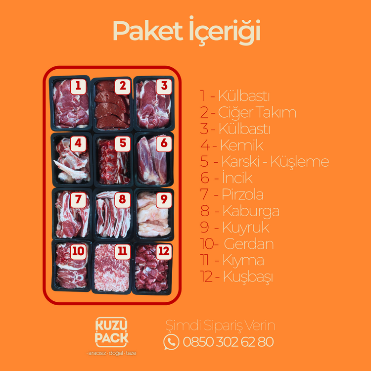İşlenmiş Kıvırcık Kuzu - Tam Kuzu