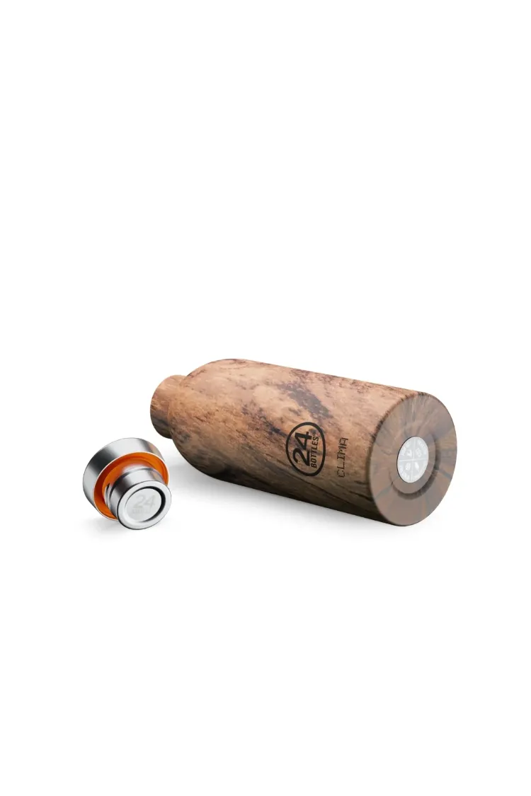 24 Bottles - Clima Bottle Wood Sequoia Paslanmaz Çelik Termos - 500 ml